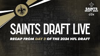 Dennis Allen Recaps Day 3 of 2024 NFL Draft  Saints Draft [upl. by Cassiani]