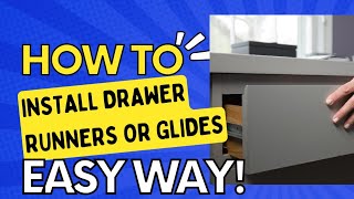 StepbyStep Guide Installing Drawer Runners and Glides Like a Pro [upl. by Enomes]