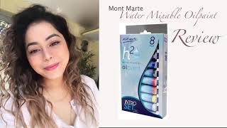 Mont Marte Water Mixable Oil Paint quot REVIEW quot [upl. by Ihsoyim374]