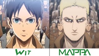 Wit Studio VS MAPPA  Attack on Titan 4 Season [upl. by Dace]