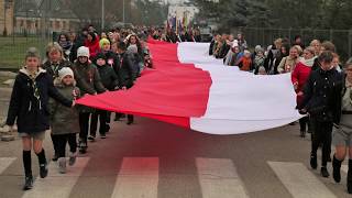 100 Rocznica Odzyskania przez Polskę Niepodległości uroczystości gminne Małkinia Górna [upl. by Sudbury]