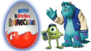 Monsters Inc Kinder Surprise egg with Boo surprise toy [upl. by Novah]