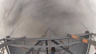 KDLTTV 1999ft tower being climbed [upl. by Sulokcin]