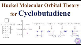 Huckel Molecular Orbital Theory for Cyclobutadiene [upl. by Llerdna]