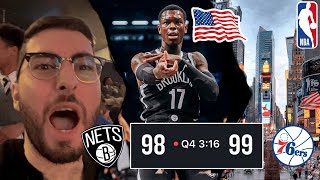 Dennis Schröder mit GameWinner im Stadionvlog in New York 🤯🇩🇪  Brooklyn Nets vs 76ers NBA 🏀🇺🇸 [upl. by Argela]