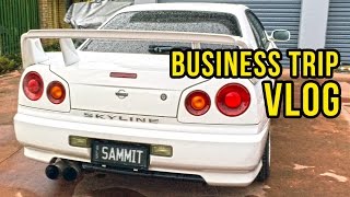 My R34 Nissan Skyline  Business trip back to Australia  VLOG [upl. by Ykcub]