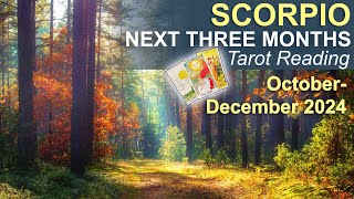 SCORPIO NEXT THREE MONTHS quotTHE BEST IS YET TO COMEquot Tarot Reading October to December 2024 tarot [upl. by Kinnon]