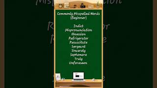 Commonly Misspelled Words 120 comprehension learningwords sentencestructure [upl. by Elleda]