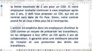 Contrat à Durée Déterminée CDD et Contrat de Mission CM  Que comprendre [upl. by Aid961]