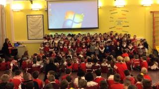 Caerau Primary School  Year 1  Lliwiau  St Davids Day [upl. by Gerstner909]