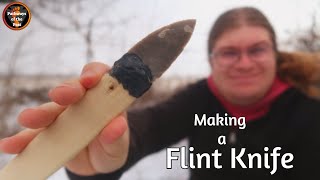 Making a Flint Knife from the Groswater Complex [upl. by Dina210]