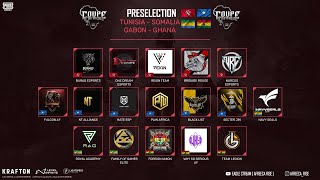 COUPE DAFRIQUE PUBG  SAISON 3  PRESELECTION TUNISIA  SOMALIA  GABON  GHANA 12 [upl. by Thebault]