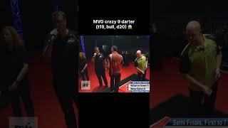 UNBELIEVABLE MVG 9 darter 🎯🔥 darts mvg [upl. by Nena297]