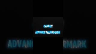 watermark tutorial  How to make watermark on capcut  capcut tutorial  capcut viral shorts [upl. by Anilek747]