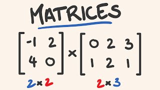 Matrices Matrix Multiplication Orders Adding Scalar Multiplication [upl. by Bertrando]