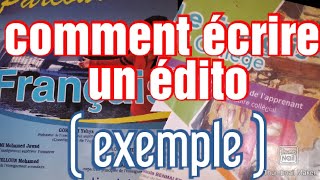 comment écrire un éditorial  le plan  notre journal va vous parler nécessaires  organiserons [upl. by Claud]