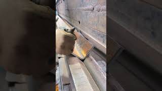 Iron Sheet Bending Made Easy  Hydraulic Press in Action iron metal steel press cnc [upl. by Annauqahs688]