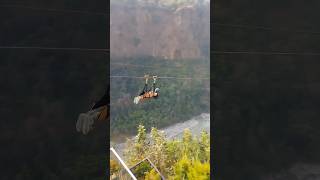 superman zipline by small kid look at the speed shortsvideo travel zipline youtubeshorts zipli [upl. by Jule]