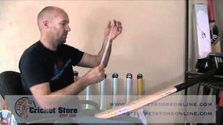 How to apply a scuff sheet and edge tape to a cricket bat [upl. by Zevahc458]