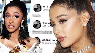 Ariana Grande REACTS In Deleted Tweets Over Cardi B Grammy Win [upl. by Mahmoud]