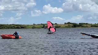 Wing foiling at Stithians lake part 4 [upl. by Dambro]