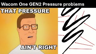 Pressure problems with new Wacom One 2023GEN2 drawing tablets [upl. by Vasquez]