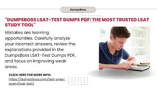 dumpsboss LSAT Test Dumps PDF Pass the LSAT with Confidence [upl. by Cresida]