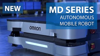 OMRON’S MD Series Mobile Robots For MediumDuty Materials Transportation [upl. by Claybourne577]