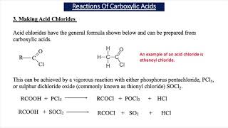 Carboxylic acids – Chemical Reactions A2 Chemistry [upl. by Annabell]