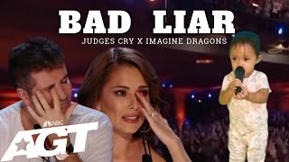 Amazing 1 year old baby sings Bad Liar song in Americagot talent [upl. by Biddy768]