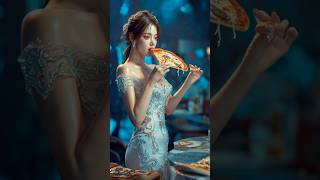 The woman fuses with a pizza on AGT americagottelent magic fusion miracle agt shorts [upl. by Jepson362]