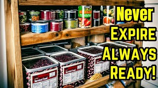 Stockpile These 12 Foods That Will NEVER Expire [upl. by Ggerg]