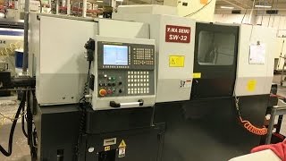 Yama Seiki SW 32 CNC Swiss Lathe mc 393685 [upl. by Boniface]