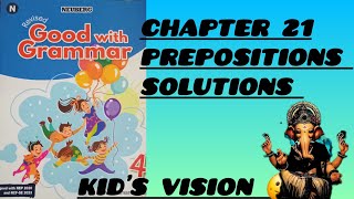 Neuberg Book 4  Chapter 21 Prepositions Solutions  Kids Vision 🙂 [upl. by Itsym]