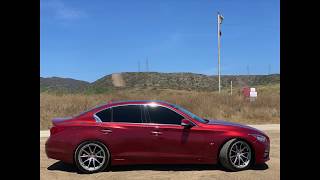 2015 Q50 Muffler Delete Sound Clips wear headphones [upl. by Ynattir]