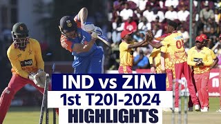 India vs Zimbabwe Full Match Highlights IND vs ZIM 1st T20 Match Highlights Today Match Highlights [upl. by Bullard579]