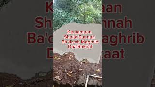 Keutamaan Sholat Sunah Badiyah Maghrib music islamicvideo islamicvideo islam [upl. by Enoryt]