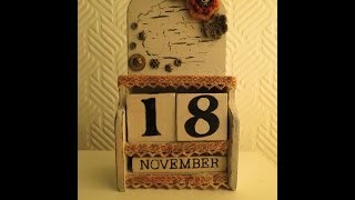 Holzkalender gestalten  Vintage  Shabby [upl. by Siana]