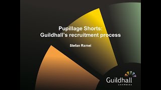 Pupillage Shorts  Guildhalls Recruitment Process [upl. by Yztim865]