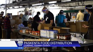 Paskenta food distribution in Corning [upl. by Kendal649]