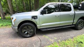 Ford Lightning charging at a campsite [upl. by Aznofla]