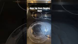 Quick glass stove top cleaning hack cleaninghacks cleaning cleaningmotivation [upl. by Ahtiuqal]