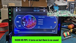 RADIO HD MP5 it turns on but there is no sound repair successful radio [upl. by Angel]