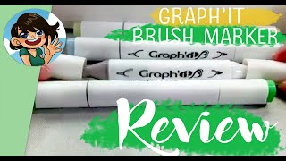 Basically Ohuhu Graphit Brush Markers Full Review [upl. by Rangel557]