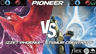 Izzet Phoenix VS Temur Creativity MTG Pioneer [upl. by Eeladnerb]