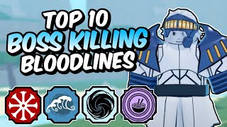 Top 10 BEST PVE Shindo Life Bloodlines [upl. by Ogren]