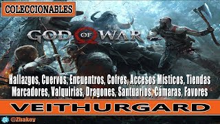 God of War  Midgard Veithurgard Guía de Coleccionables 100 [upl. by Audie100]