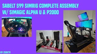 Building The Ultimate Sim Racing Rig w Sabelt S99  Simagic Alpha U base  P2000 Pedals [upl. by Angelina]