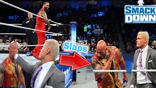 Finally  Cody Rhodes Slaps the Rock On SmackDown Today highlights 🤕 [upl. by Nessi]