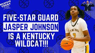 Fivestar guard Jasper Johnson picks the Kentucky Wildcats over Alabama and North Carolina [upl. by Craw478]